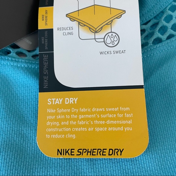 Nike Sphere Dry Mesh Sides Shirt NWT - Picture 7 of 8